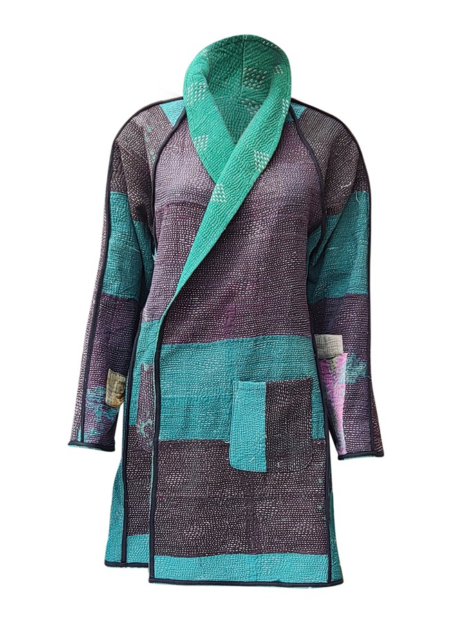 kantha vintage coat short surprise me from Fifth Origins