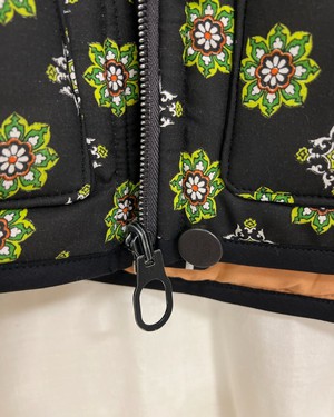 Our "GREEN PAISLEY "  Reversible Blanket Made COAT - XS/S from Fitolojio Workshop