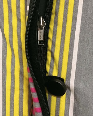 Our "SYNTH STRIPES"  Reversible Blanket Made COAT - M from Fitolojio Workshop