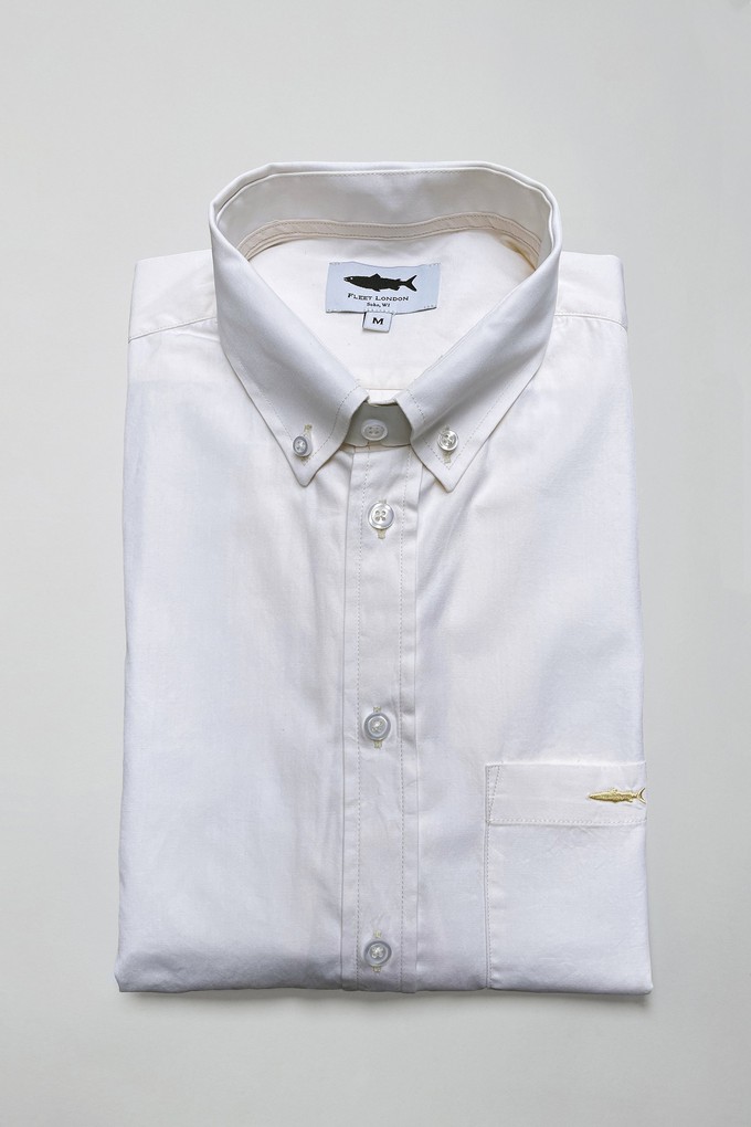 Cream Cotton Shirt for Men from Fleet London