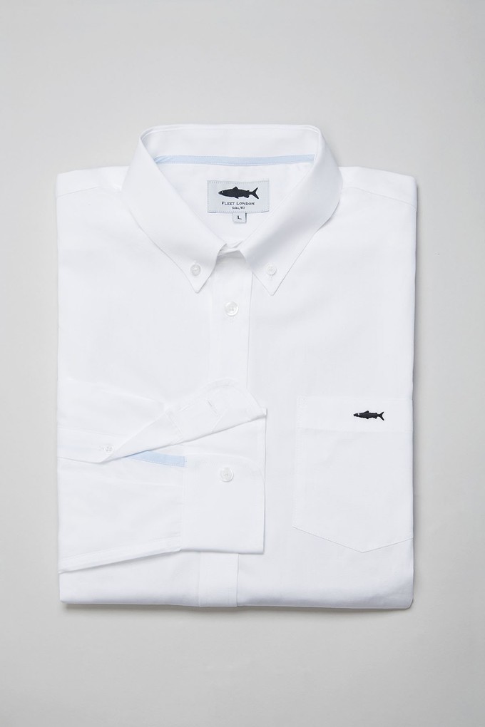 White Cotton Shirt for Men from Fleet London