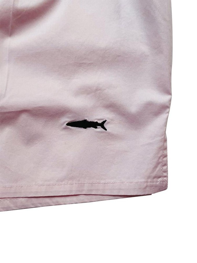 Salmon Pink Cotton Boxer Shorts from Fleet London