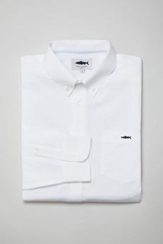 White Cotton Shirt for Men via Fleet London
