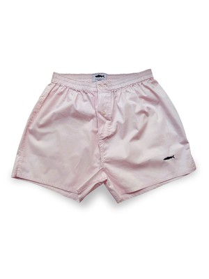 Salmon Pink Cotton Boxer Shorts from Fleet London