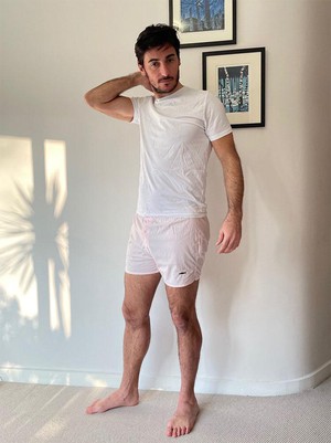 Salmon Pink Cotton Boxer Shorts from Fleet London