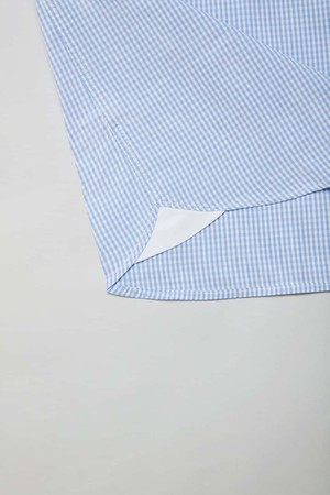 Blue Check Cotton Shirt for Men from Fleet London