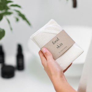 Reusable wash cloths (3 pieces) from Food for Skin