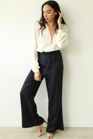 Wide Leg Tencel Pants from For Love & Reason