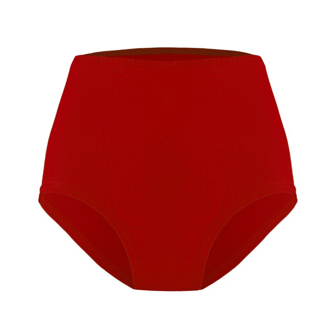 Organic hight waist knickers Lille red hot chili from Frija Omina