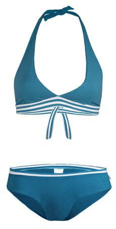 Organic Bikini Fjorde petrol / stripes (Set of top and pants) from Frija Omina