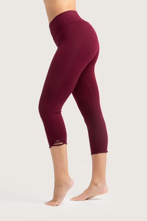Bio Capri Leggings Feel aubergine-coloured from Frija Omina