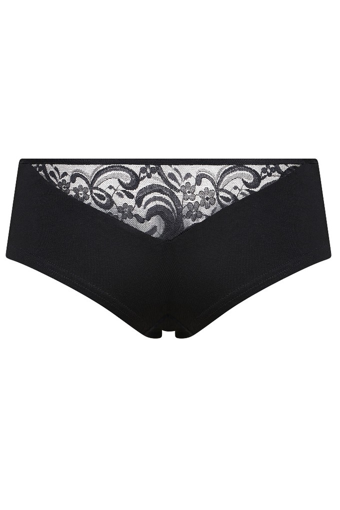 Bio hipster panties "Jondel", black / black lace from Frija Omina
