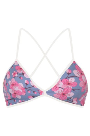 Bio bra cherry blossom blue from Frija Omina