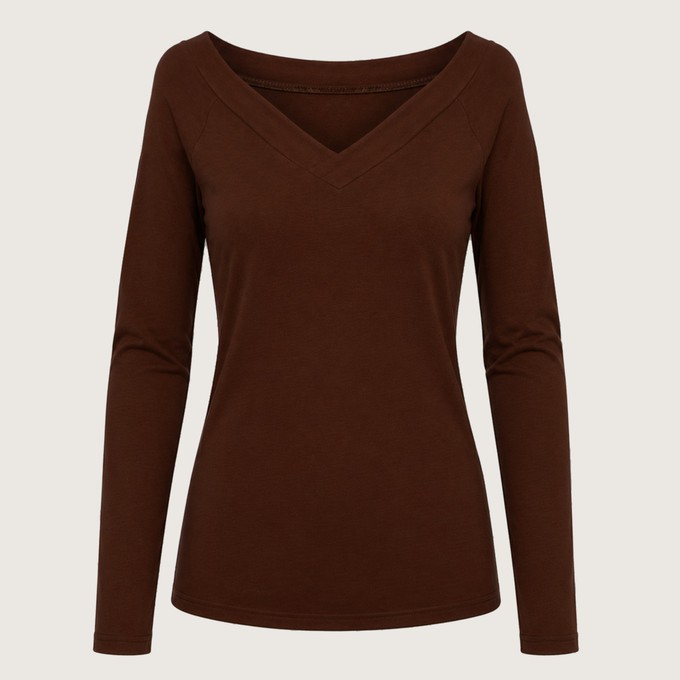 Longsleeve Due brown from Frija Omina