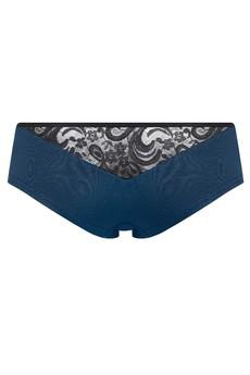 Bio hipster panties Jondel, indico / black lace via Frija Omina