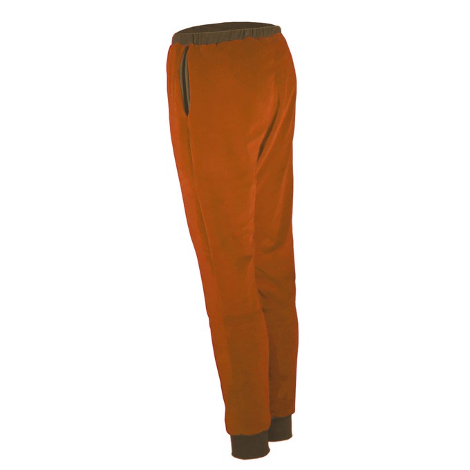 Organic velour pants Hygge caramell (brown) / taupe from Frija Omina