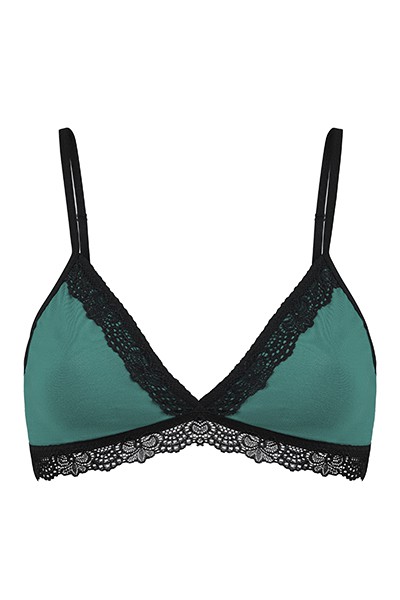 Bio bra "Spitze" smaragd from Frija Omina