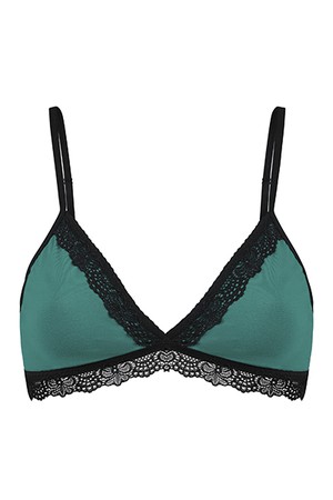 Bio bra "Spitze" smaragd from Frija Omina
