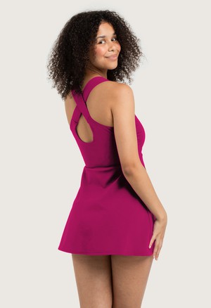 Recycling swim dress / Tankini Mare vino (red) from Frija Omina