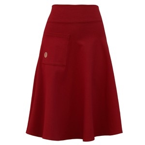 Organic skirt Welle lang, chili (red) from Frija Omina