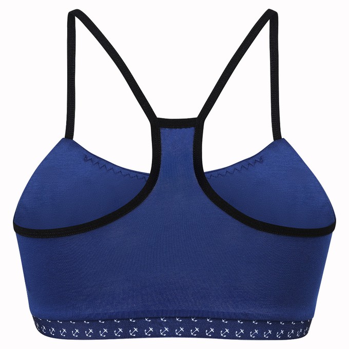 Organic bustier Myna blue / anchor from Frija Omina