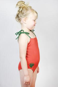 Recycling swimsuite Flori Petite,  rust / olive from Frija Omina