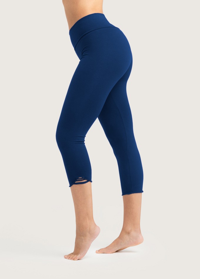 Bio Capri Leggings Feel blue-coloured from Frija Omina