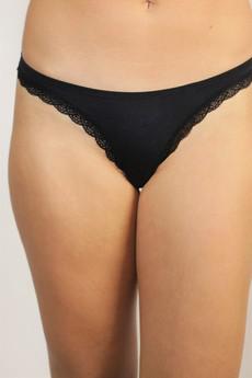 Organic thong Ink, black from Frija Omina