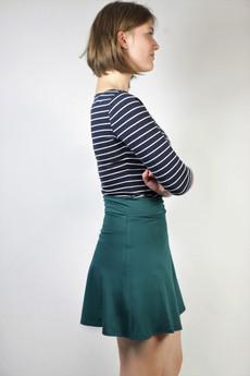 Organic skirt Wave, smaragd via Frija Omina