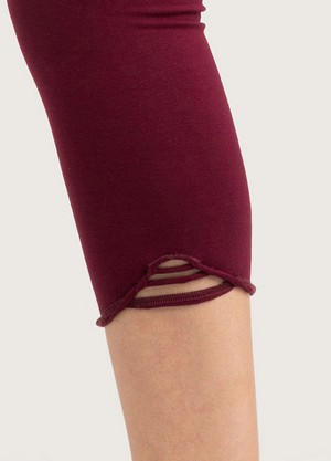 Bio Capri Leggings Feel aubergine-coloured from Frija Omina