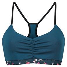 Organic bustier Myna indico (blue) / flowers via Frija Omina