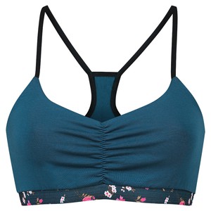 Organic bustier Myna indico (blue) / flowers from Frija Omina