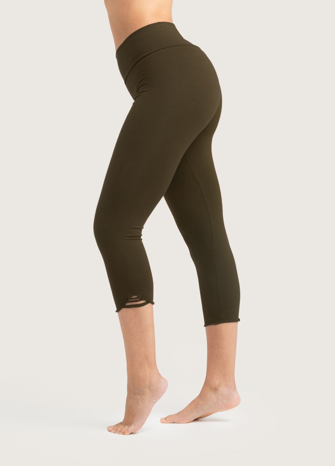 Bio Capri Leggings Feel forest green from Frija Omina