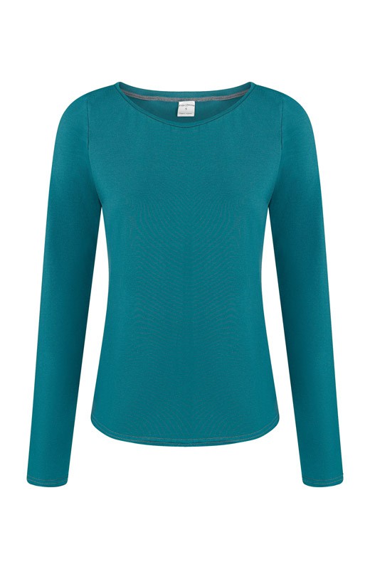 Organic long sleeve Ubu, teal from Frija Omina