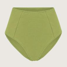 Recycling bikini panties Lorehigh Riffl matcha via Frija Omina