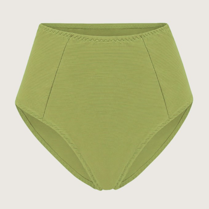 Recycling bikini panties Lorehigh Riffl matcha from Frija Omina