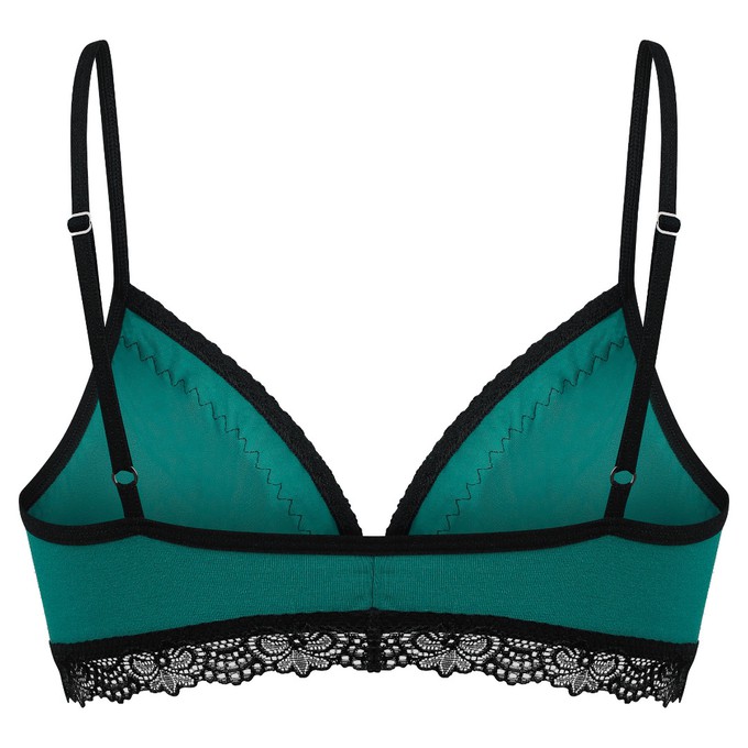 Bio bra "Spitze" smaragd from Frija Omina