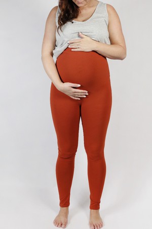 Organic leggings Mama, rust from Frija Omina