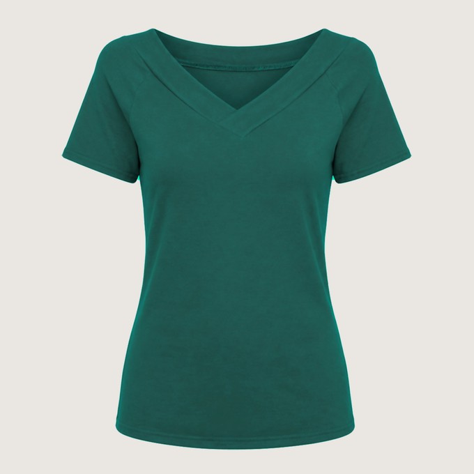 Organic t-shirt Due smaragd (green) from Frija Omina