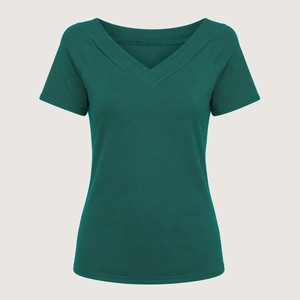 Organic t-shirt Due smaragd (green) from Frija Omina