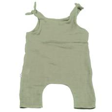 Baby romper from organic muslin light grey via Frija Omina