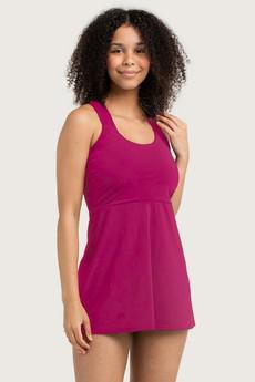 Recycling swim dress / Tankini Mare vino (red) via Frija Omina