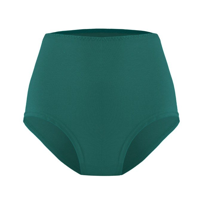 Organic hight waist knickers Lille smaragd (green) from Frija Omina