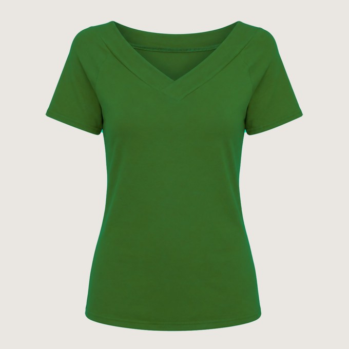Organic t-shirt Due verde (green) from Frija Omina