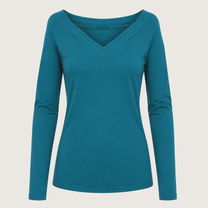Longsleeve Due teal (blue) from Frija Omina