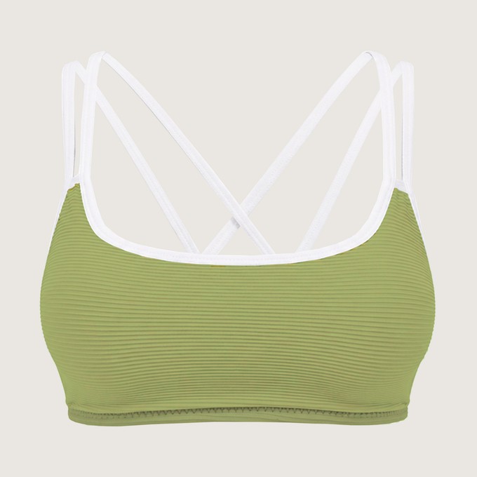 Bikini-Top Riffl-Havn matcha (green) from Frija Omina