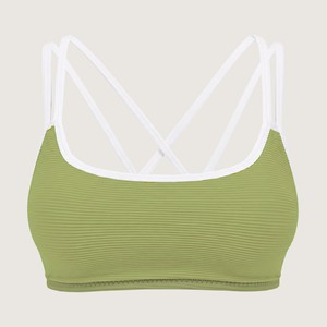 Bikini-Top Riffl-Havn matcha (green) from Frija Omina