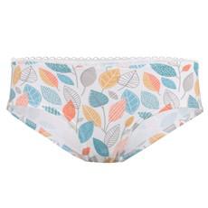 Bio hipster panties Leaves (white) via Frija Omina