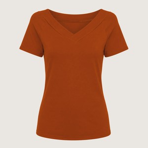 Organic t-shirt Due rust (orange) from Frija Omina