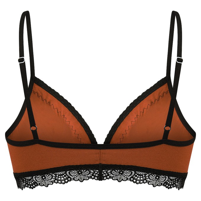 Set: Bio bra + hipster panties Spitze, rust from Frija Omina
